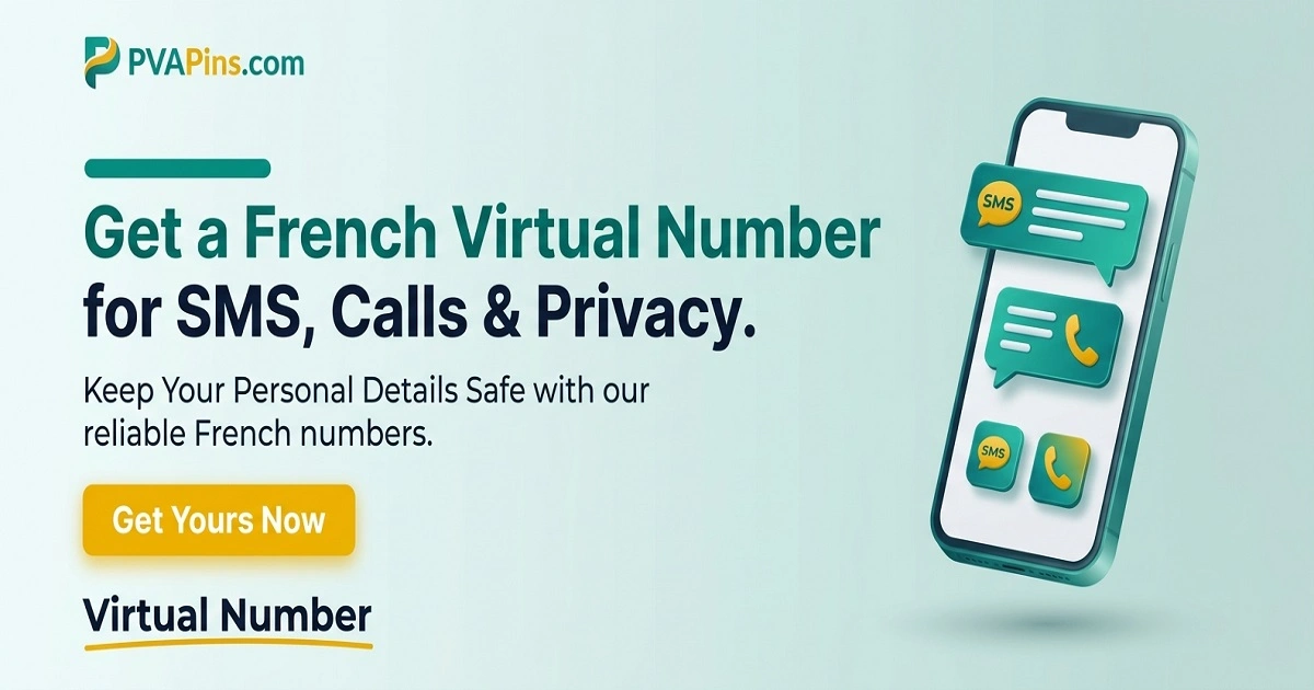 Virtual Number France - Secure Line for Apps & Work Online